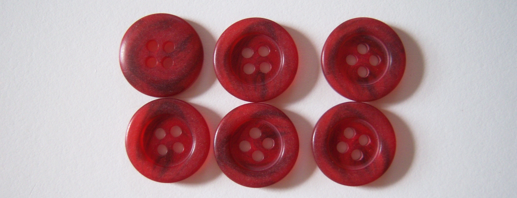Berry Marbled 5/8" 4 Hole Button