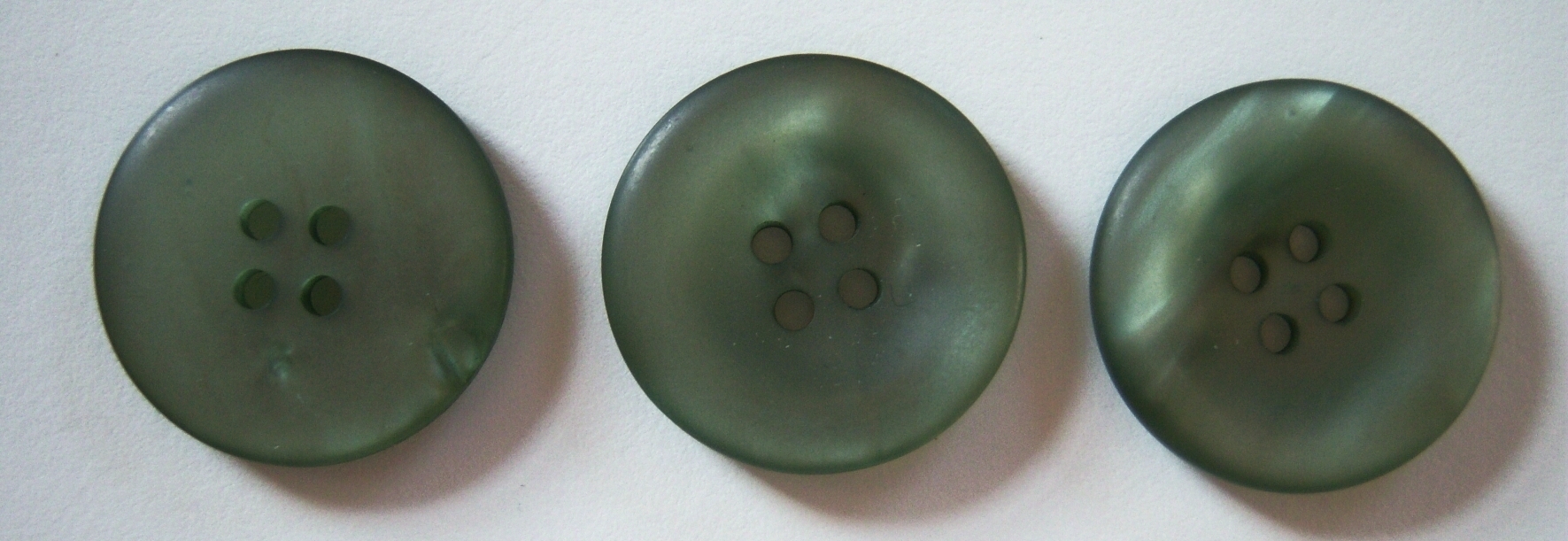 Green Pearlized 1" 4 Hole Button