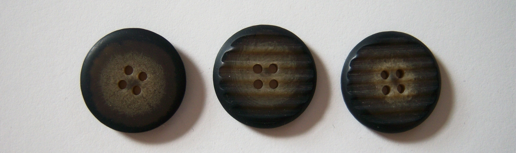 Olive Brown/Black 1" Button