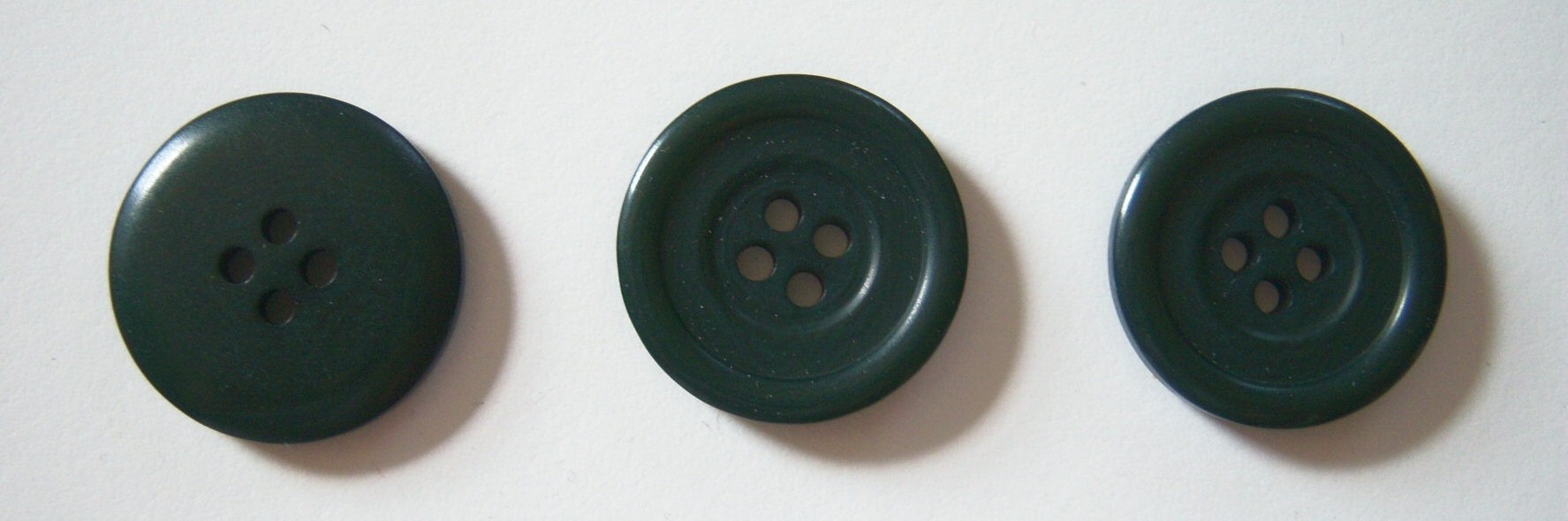Dark Green 1" Poly 4 Hole Button