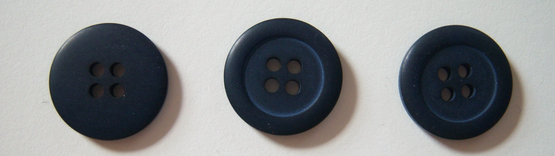 Matte Midnight Navy 3/4" Shank Button