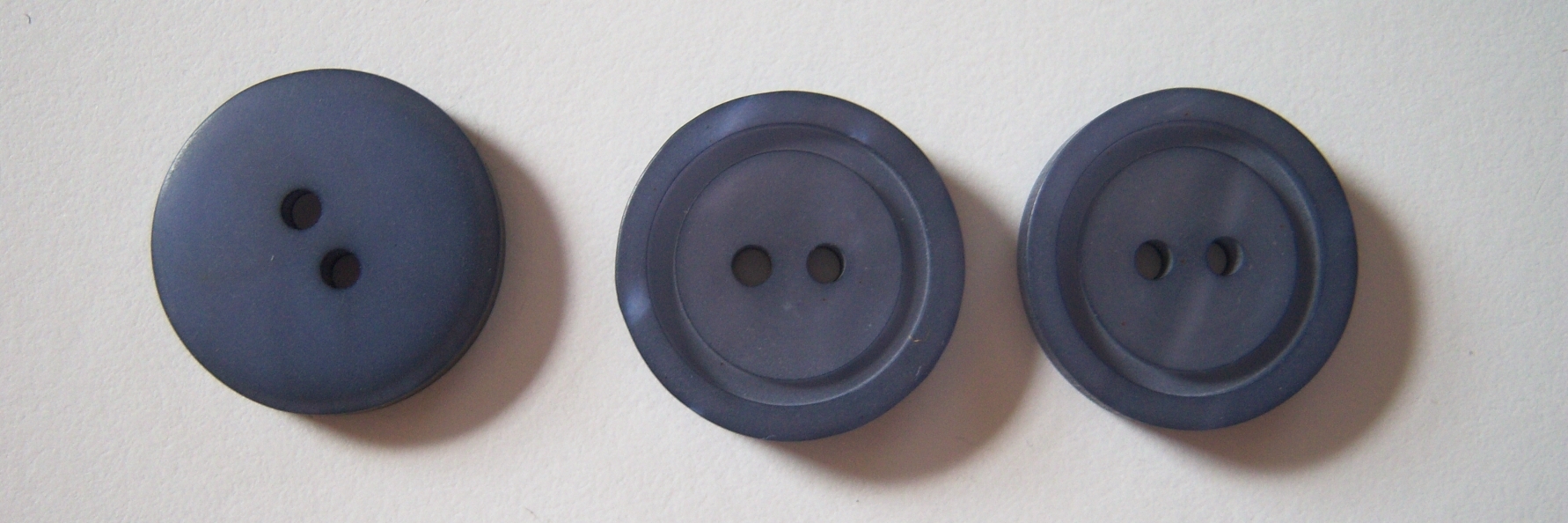 Denim Blue Pearlized 13/16" Poly 2 Hole Button