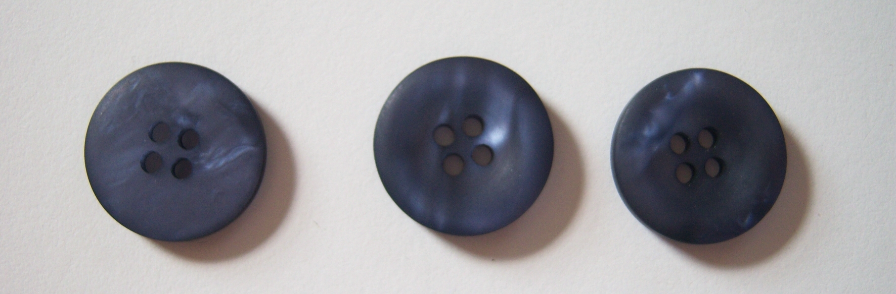 Slate Blue Pearlized 13/16" Poly 4 Hole Button