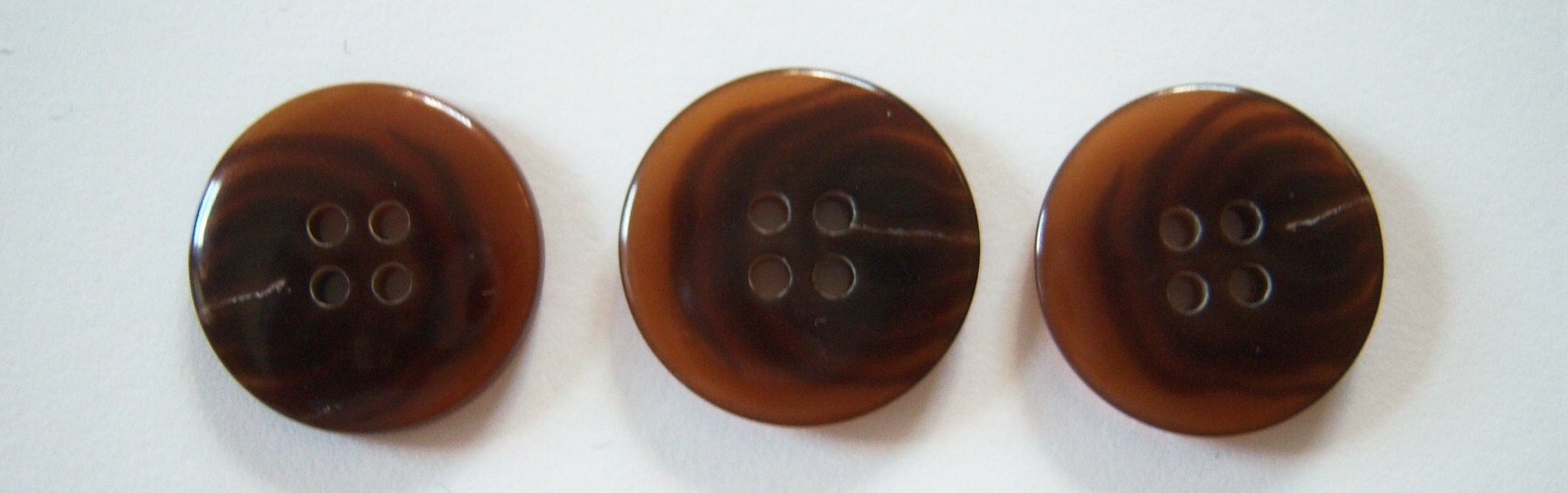 Brown Marbled 13/16" Button