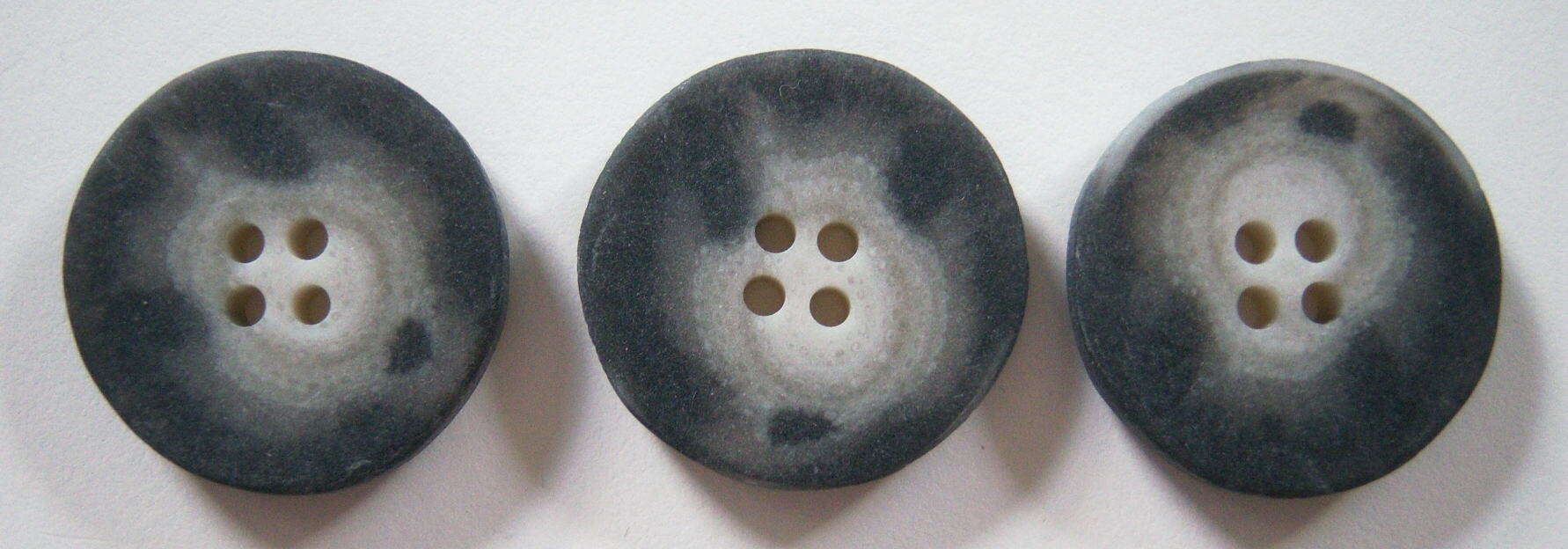 Grey/Ivory Coat 1/8" x 1 1/8" 4 Hole Button