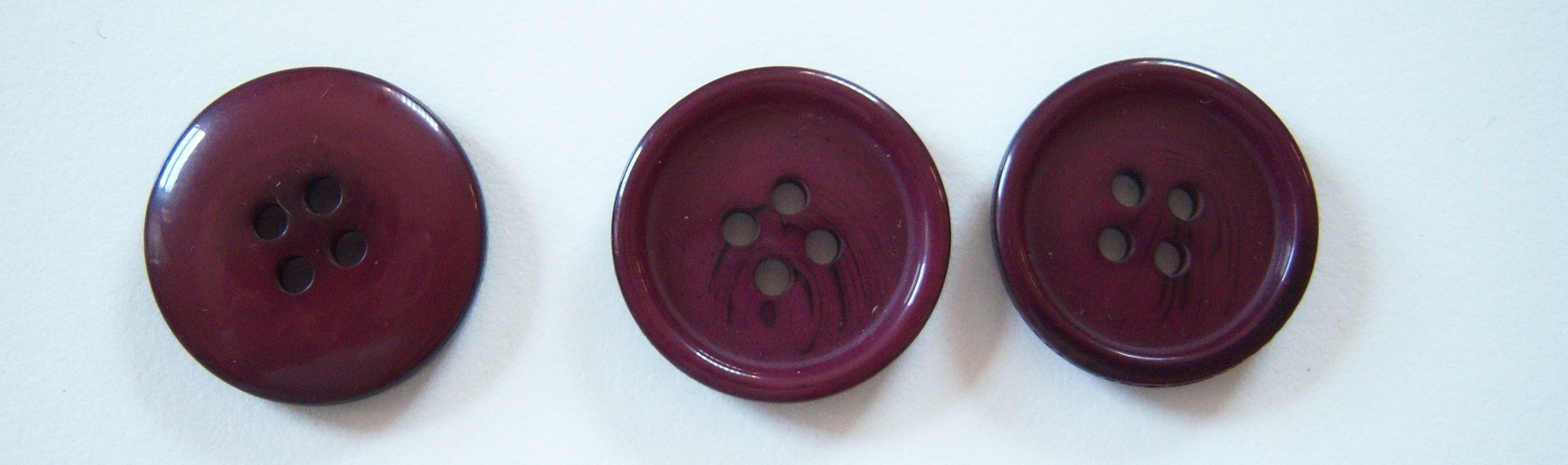 Bordeaux Marbled 3/4" 4 Hole Button