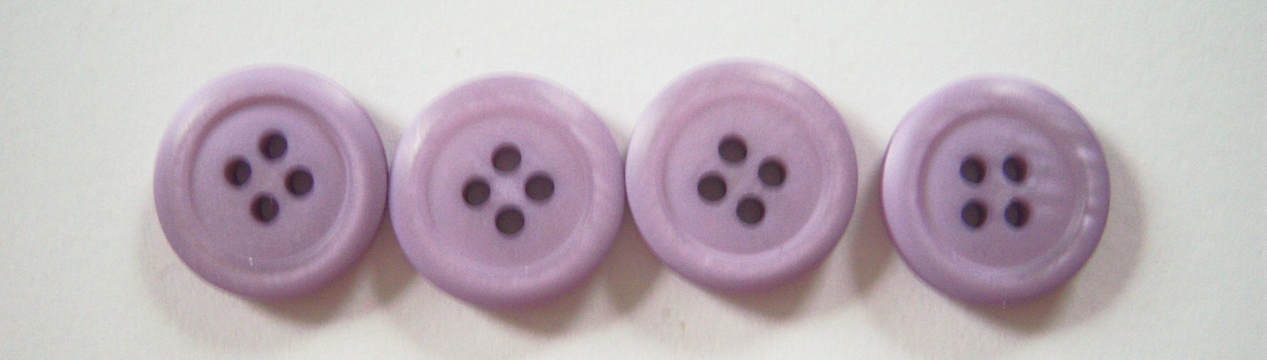 Lt Purple Pearlized 5/8" Poly 4 Hole Button