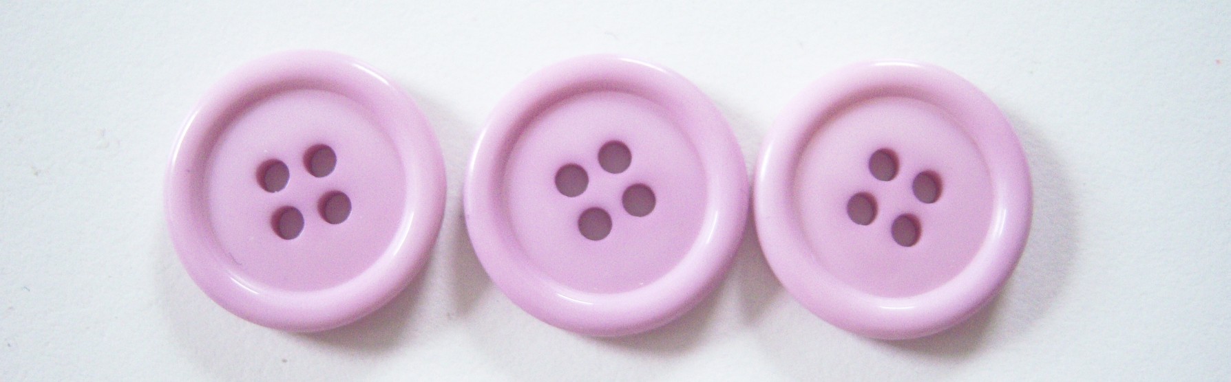 Pale Pink Lilac 3/4" Poly 4 Hole Button