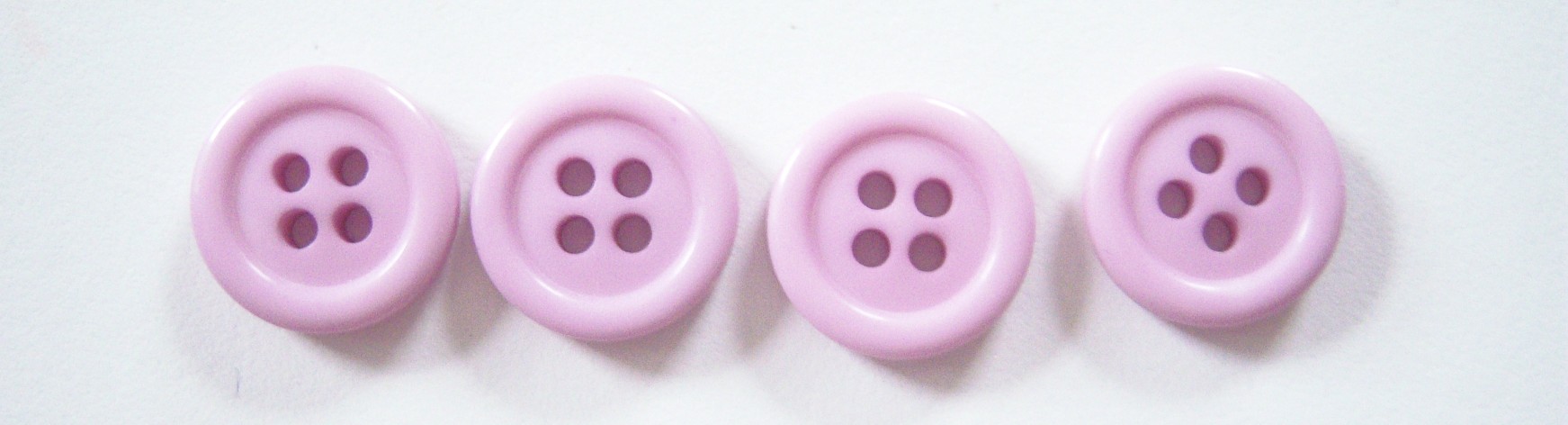 Pale Pink Lilac 9/16" Poly 4 Hole Button