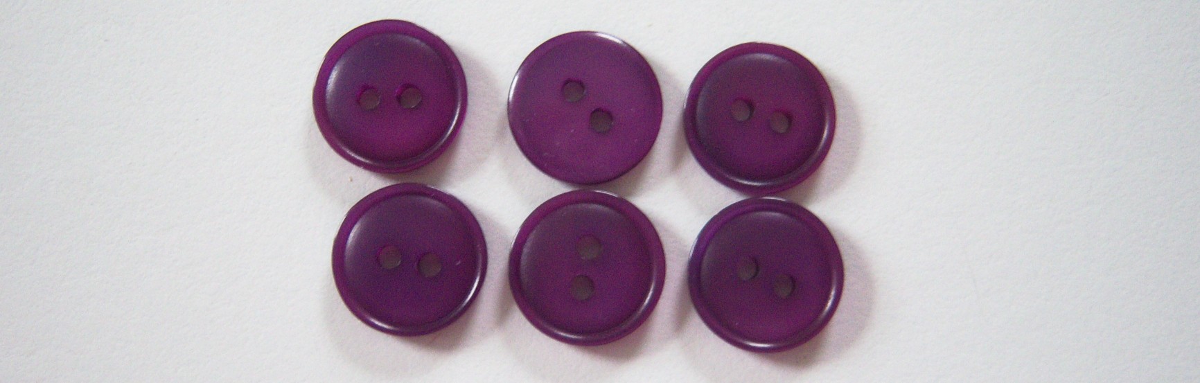 Grape Pearlized 7/16" 2 Hole Poly Button