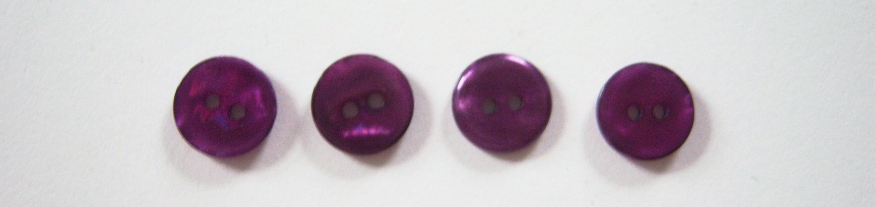 Grape Pearlized 1/2" 2 Hole Poly Button