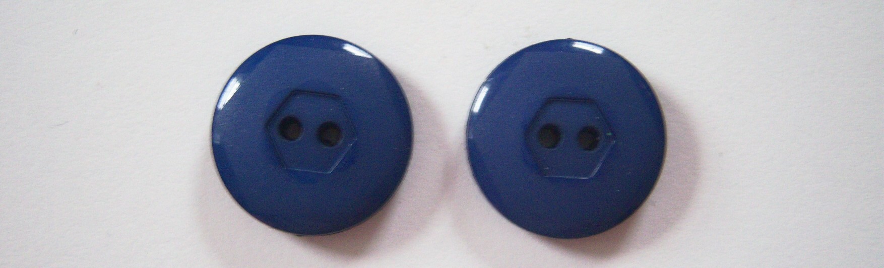 Matte Admiral 7/8" Poly 2 Hole Button