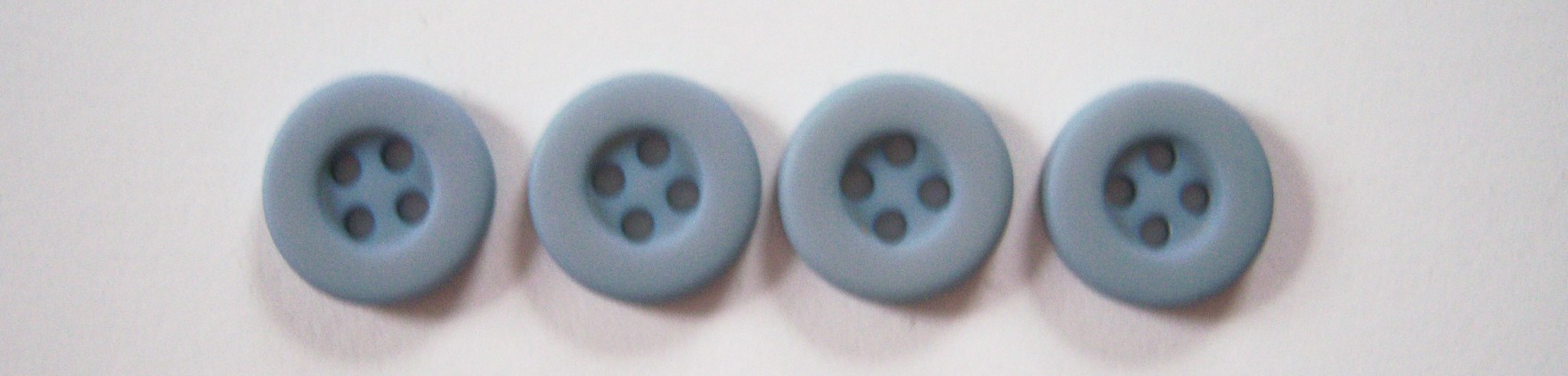 Matte Light Blue 5/8" Poly 4 Hole Button