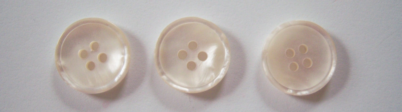 Ivory 3/4" Pearlized 4 Hole Button
