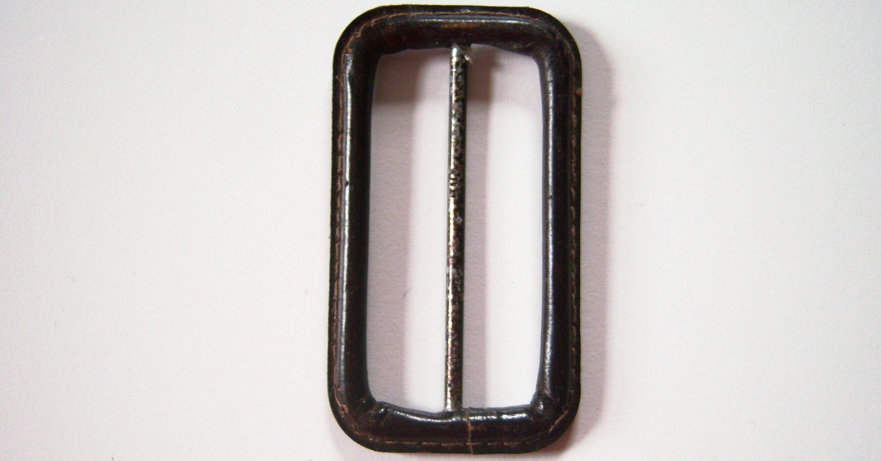 Dk Brown 2 1/4" Bar Leather 1 3/4"x3" Buckle