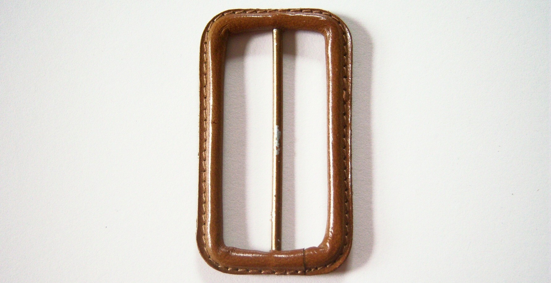Brown 2 3/8" Bar Leather 1 3/4"x3" Buckle