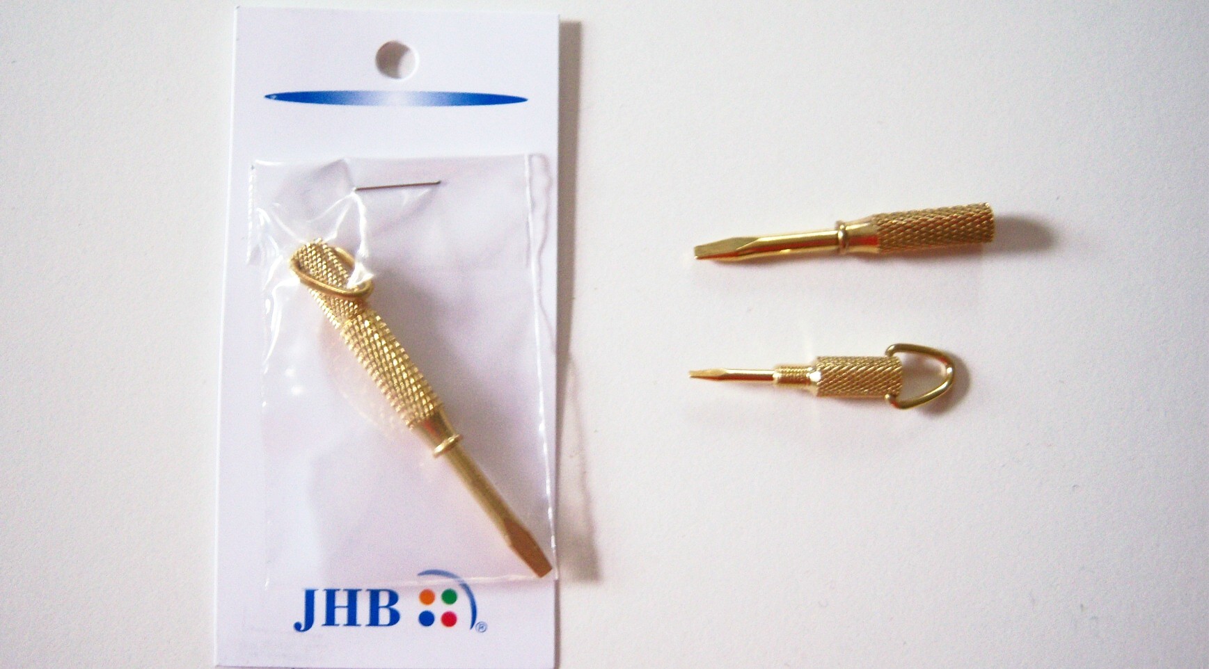 JHB Gold Plated 2 in 1 Screwdriver