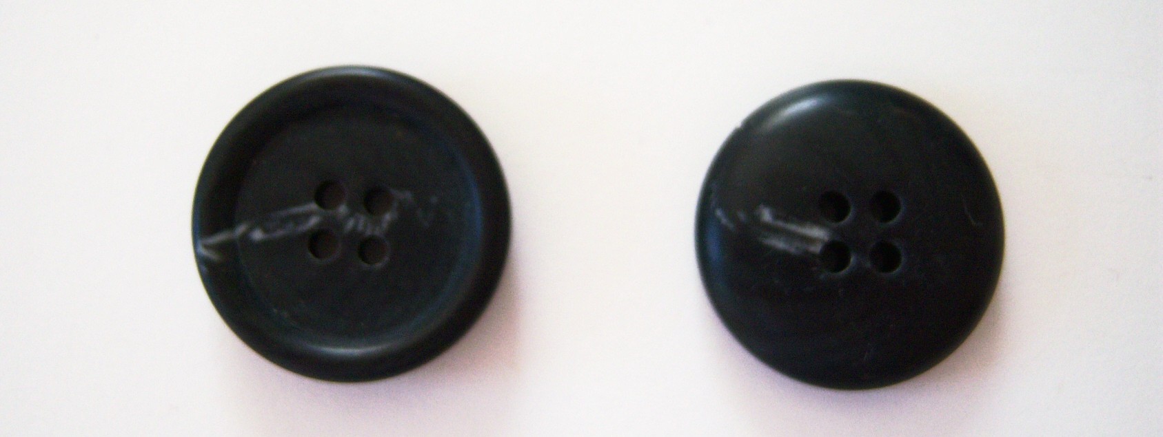 Matte Black Marbled 1 1/8" Poly Button