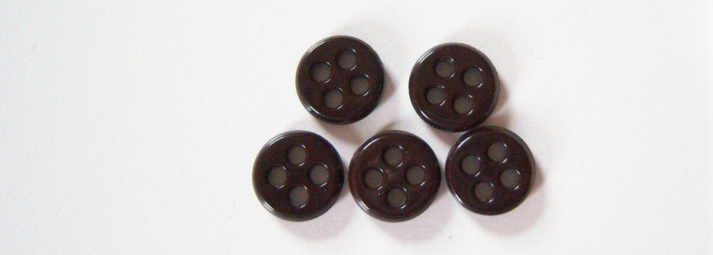 Brown 7/16" 4 Hole Button