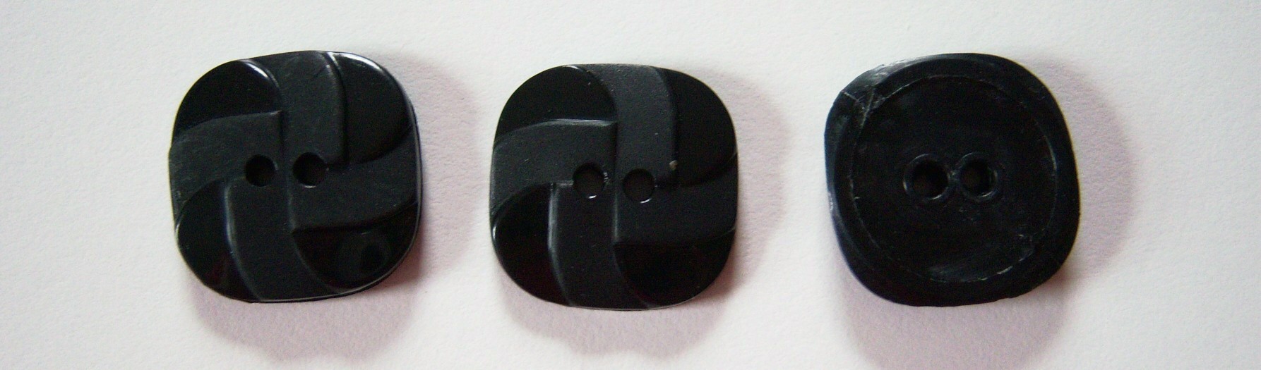 JHB Shiny Black 7/8" Square Button