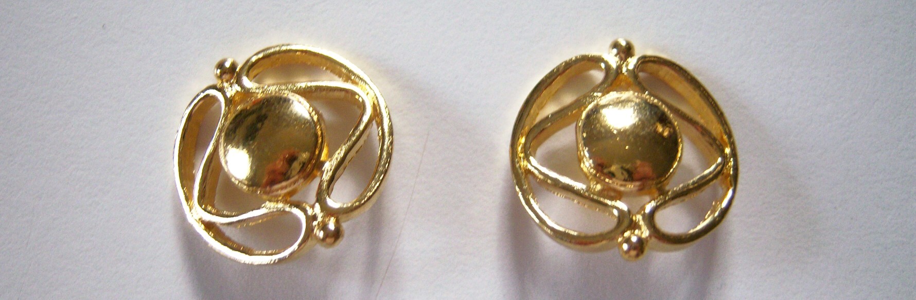Last Two Gold 3/4" Metal Buttons