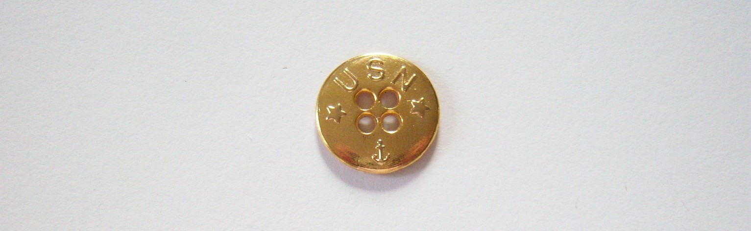 One Gold Metal 5/8" Button