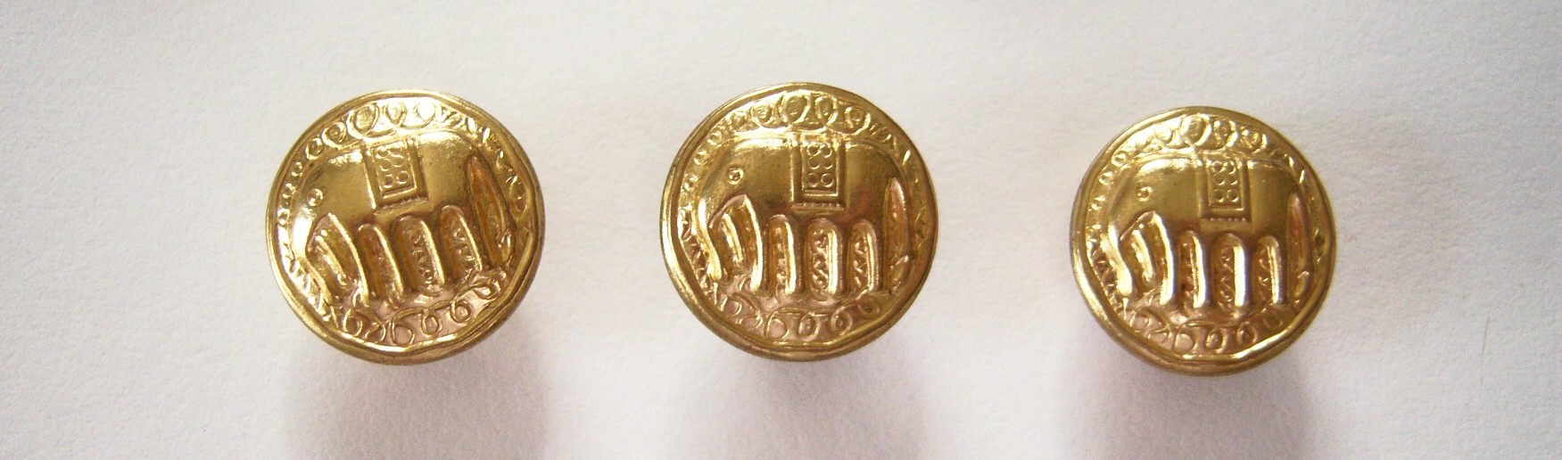 Gold Metal Elephant 5/8" Button