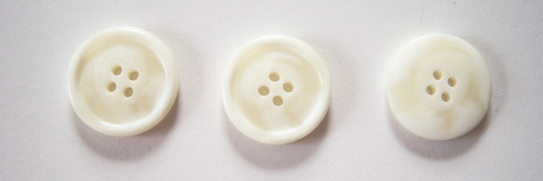 French Vanilla 15/16" Poly 4 Hole Button