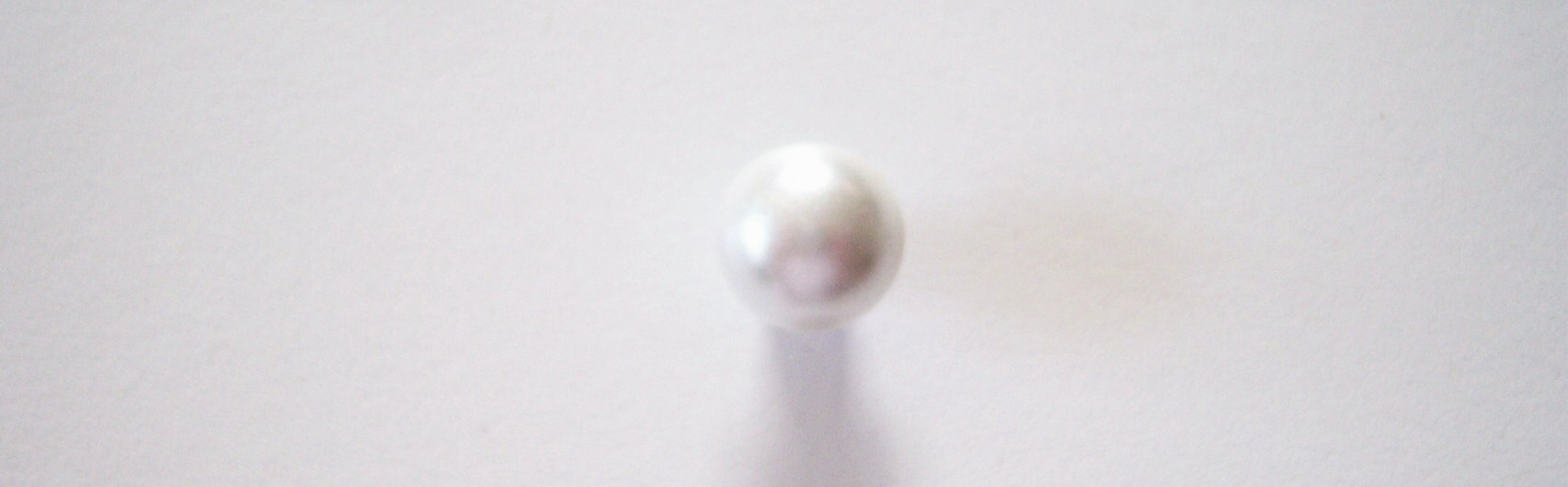 White 7/16" Pearl Button