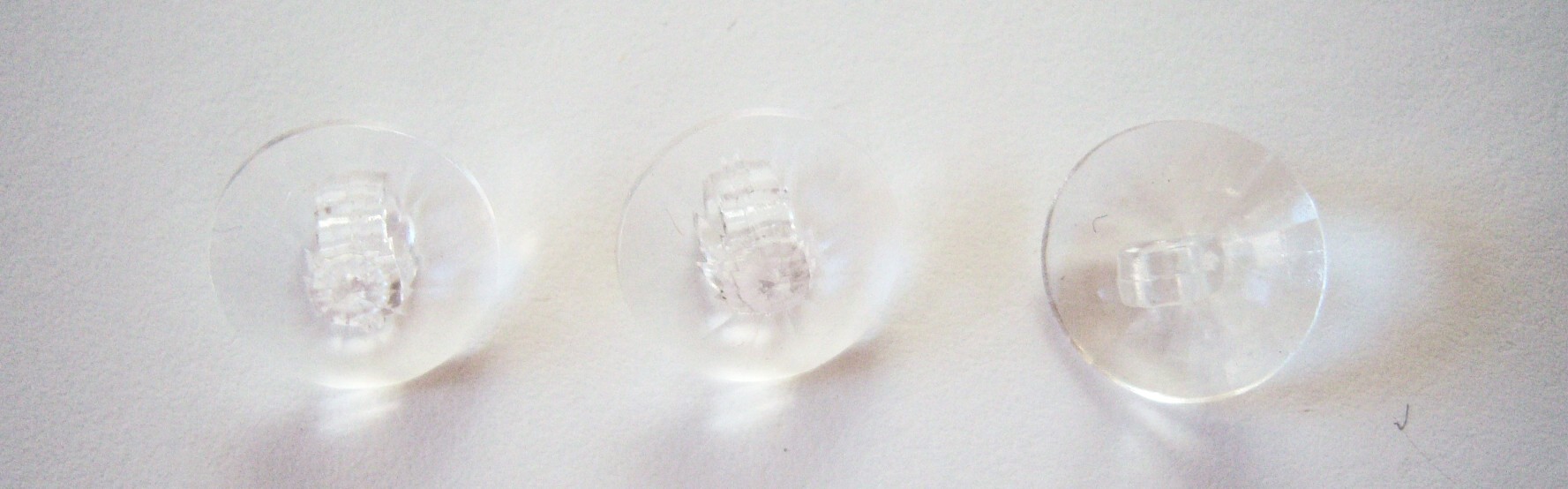 Clear 5/8" Pyramid 3 Buttons