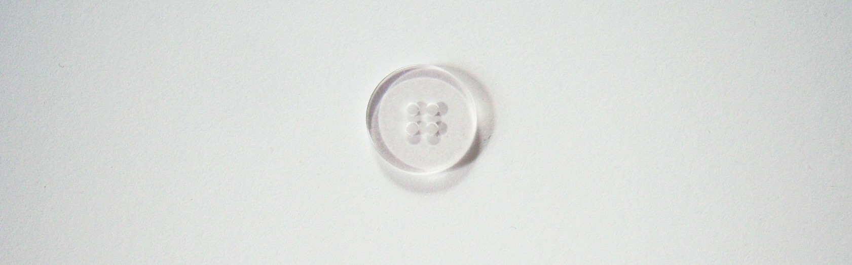 Clear 3/4" Plastic Button Button