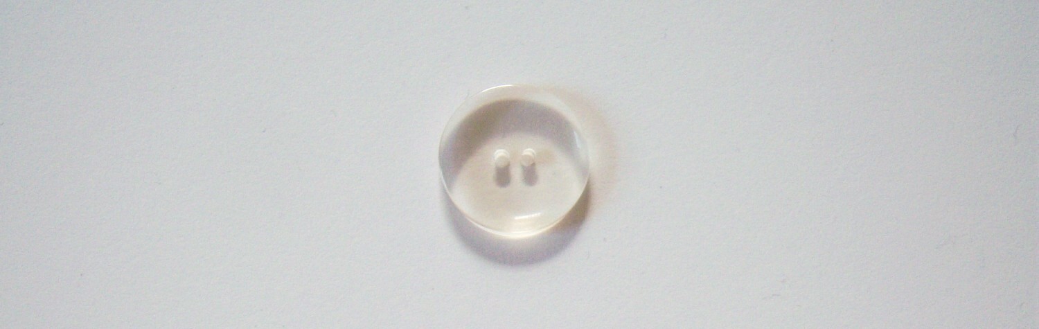 Clear Saucer 15/16" 2 Hole Button