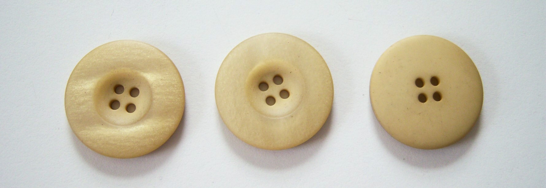 Golden Beige 1 1/8" Pearlized Poly Button