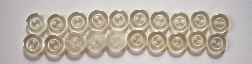 Clear 7/16" Button