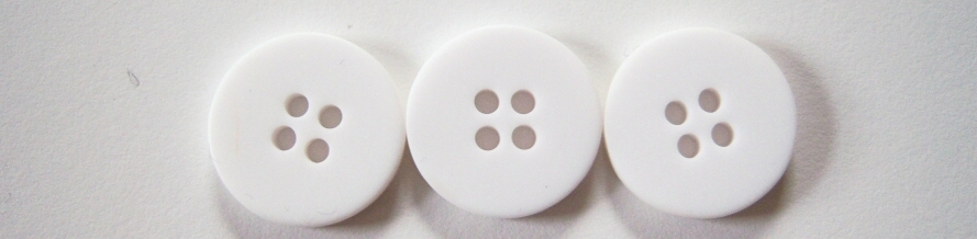 Off White 13/16" Poly 4 Hole Button