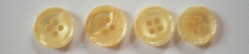 Yellow 9/16" Poly 4 Hole Button