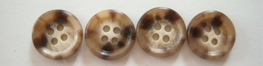 Tan/Brown Marbled 9/16" Button