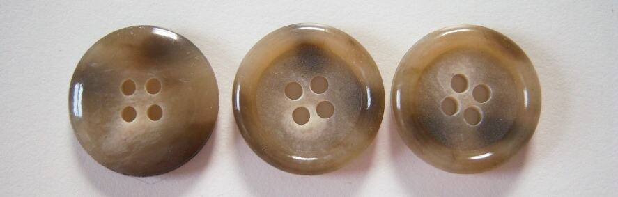 Khaki/Tan Marbled 3/4" Button
