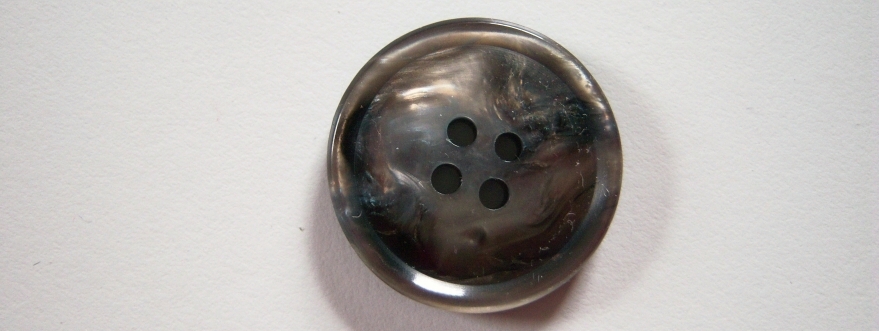Graphite Iridescent 1" 4 Hole Poly Button