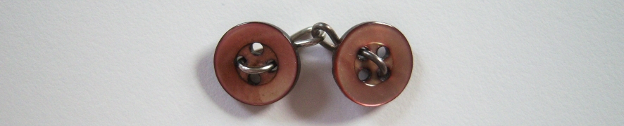 Ant. Rose Pearlized 1/2" 4 Hole Button