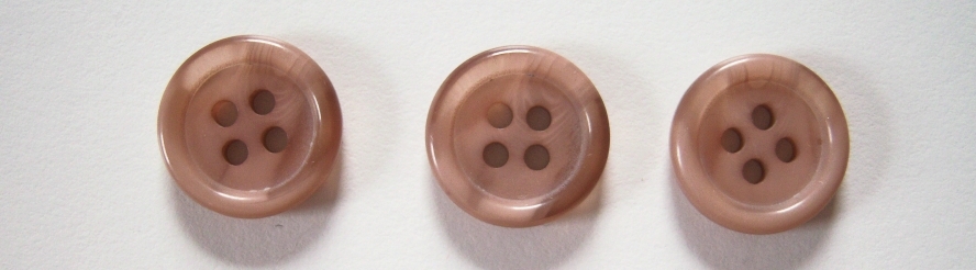 Rosebeige Marbled 5/8" 4 Hole Button