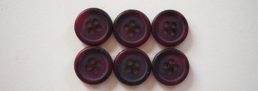 Magenta Marbled 1/2" 4 Hole Button