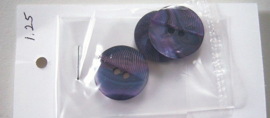 Violet Iridescent 3/4" 2 Hole Button