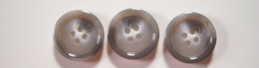 Ascot Grey Marbled 13/16" 4 Hole Button