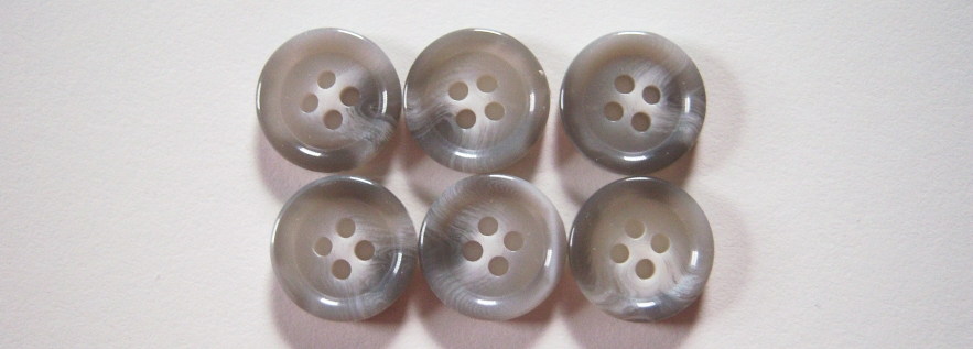 Ascot Grey Marbled 9/16" 4 Hole Button