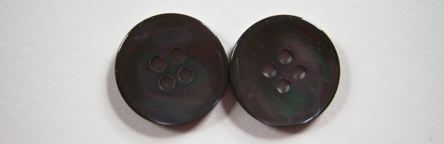 Graphite Iridescent 3/4" 4 Hole Poly Button