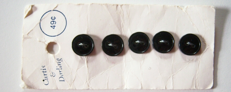 Black 7/16" Five Button Card