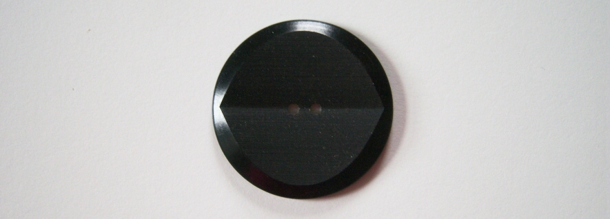 Black 1 5/8" Poly Button