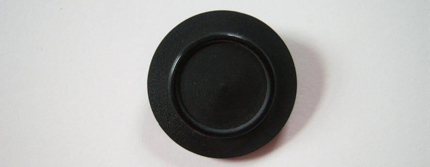 Black 1 3/4" Poly Button