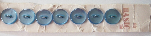 Basic Blue Pearlized 7/16" 7 Buttons